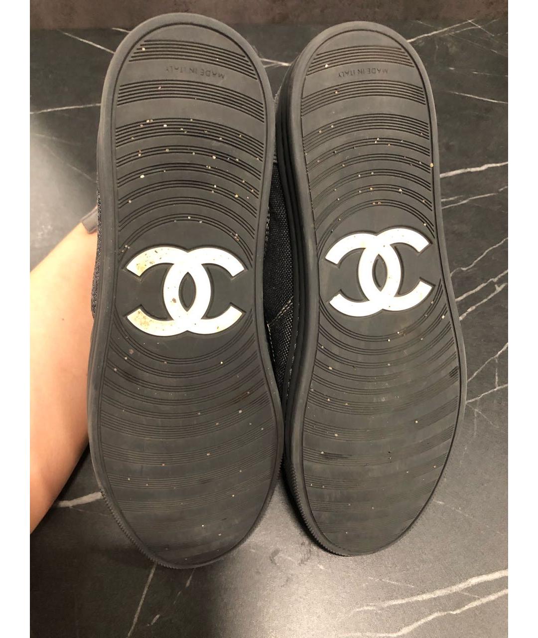 CHANEL Серые замшевые полусапоги, фото 6