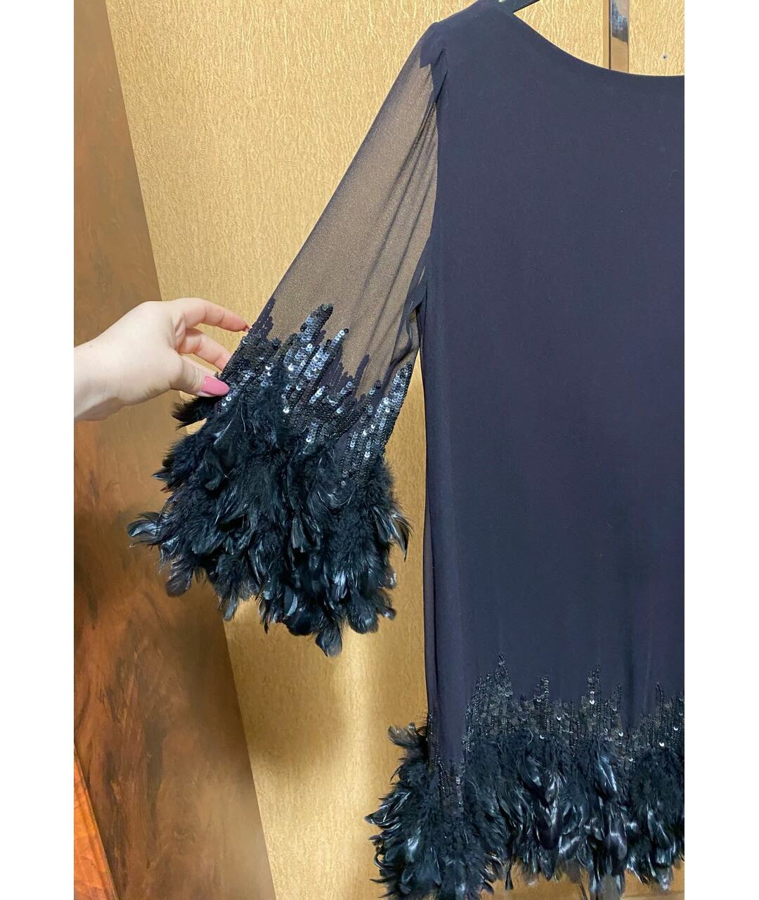 VALENTIN YUDASHKIN Черное шелковое вечернее платье, фото 3