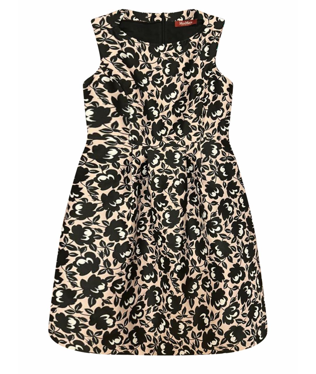 MAX MARA STUDIO Мульти полиэстеровое коктейльное платье, фото 1
