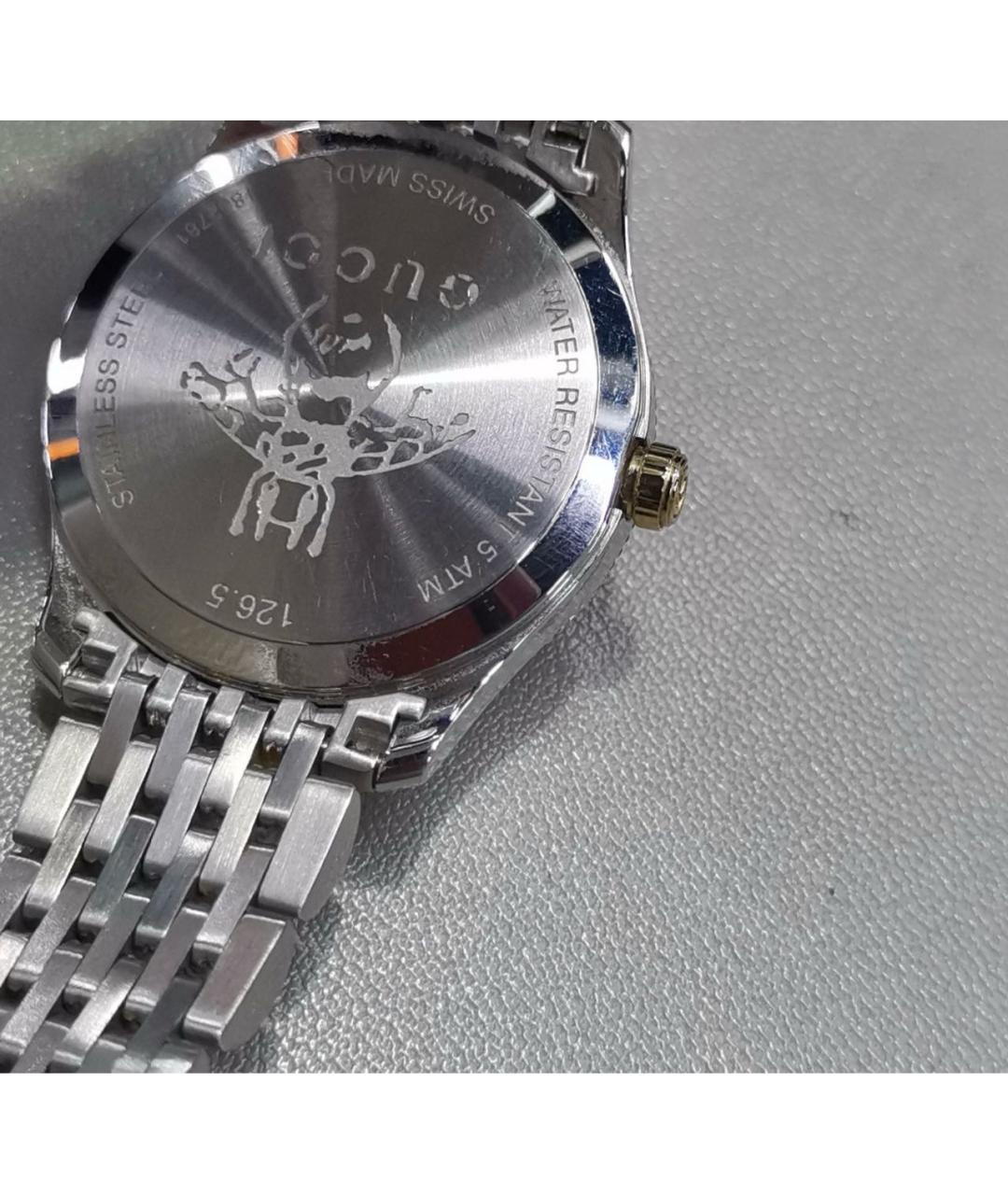 GUCCI Серебряные часы, фото 6