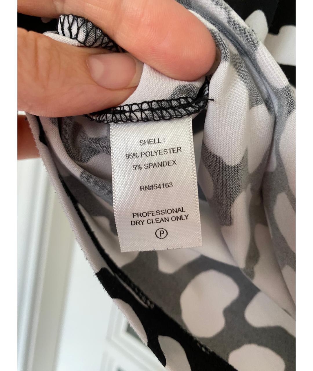 CALVIN KLEIN Черная полиэстеровая блузы, фото 3