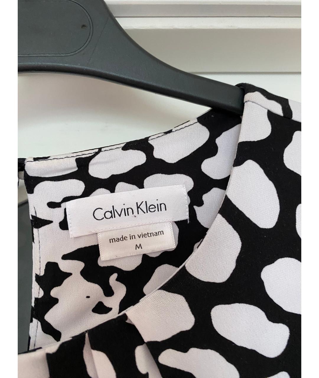 CALVIN KLEIN Черная полиэстеровая блузы, фото 2