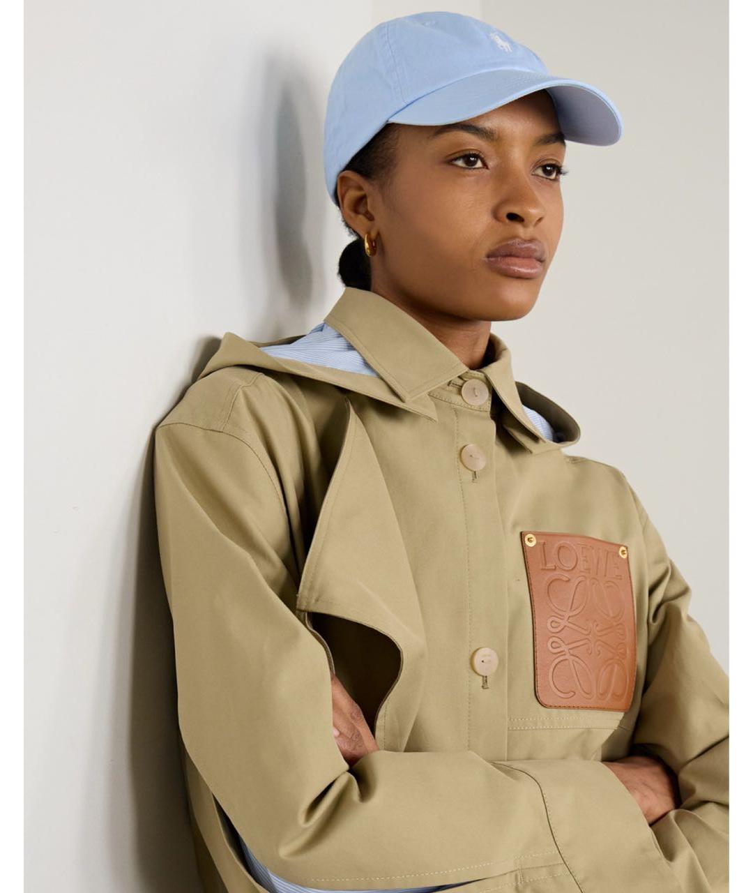 POLO RALPH LAUREN Голубая хлопковая кепка, фото 4
