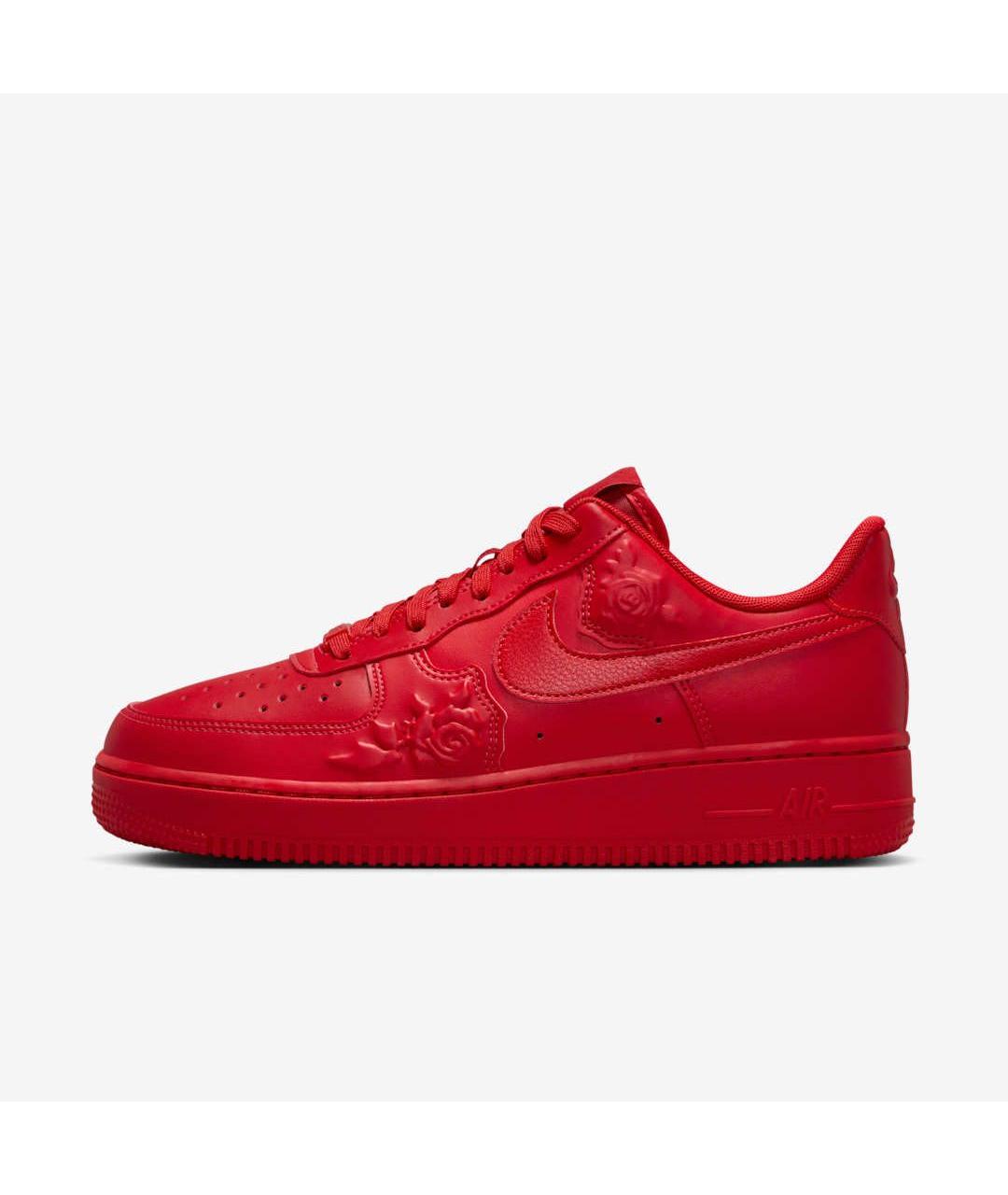 NIKE Красные кожаные кеды, фото 2