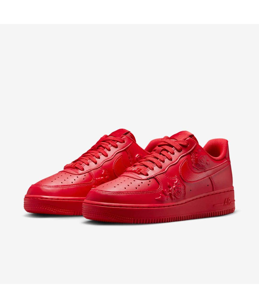 NIKE Красные кожаные кеды, фото 3