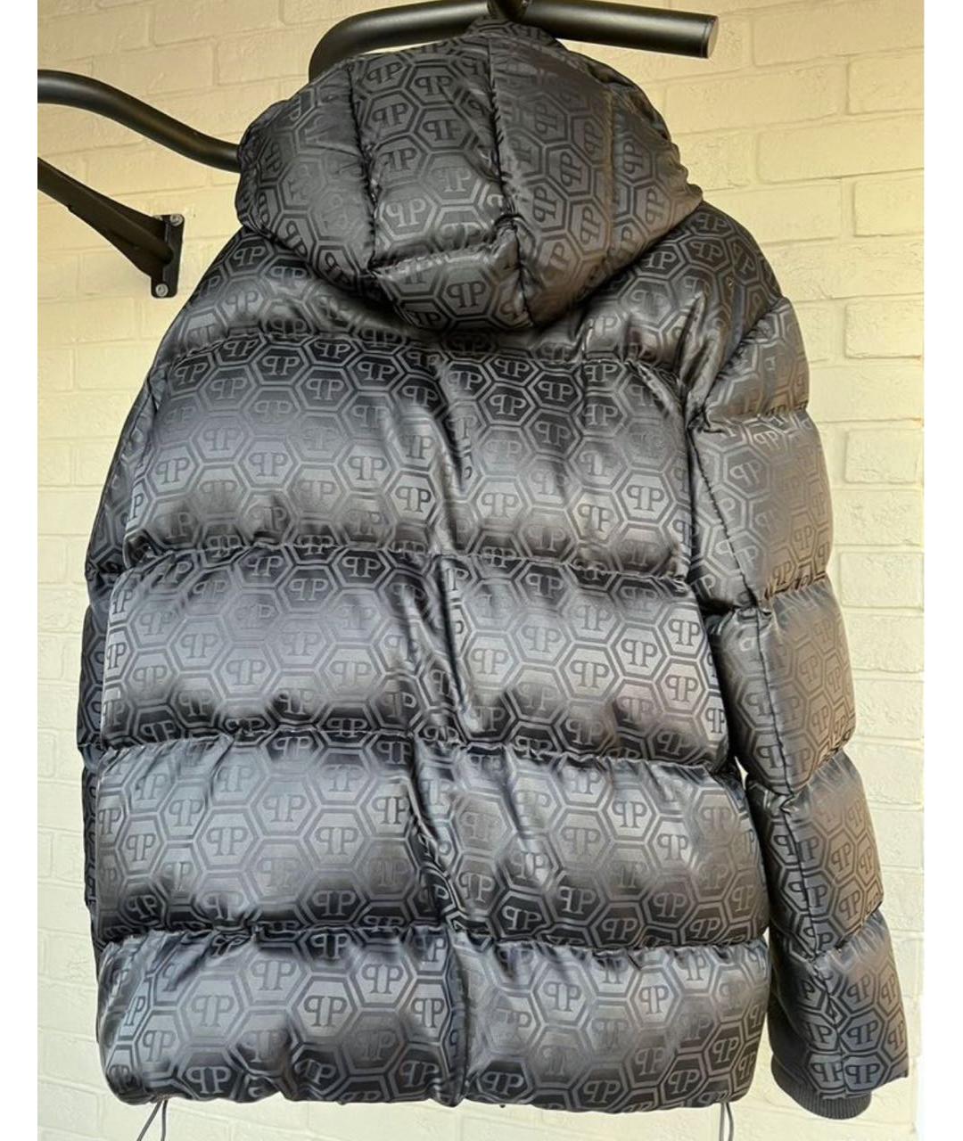 PHILIPP PLEIN Серый пуховик, фото 3