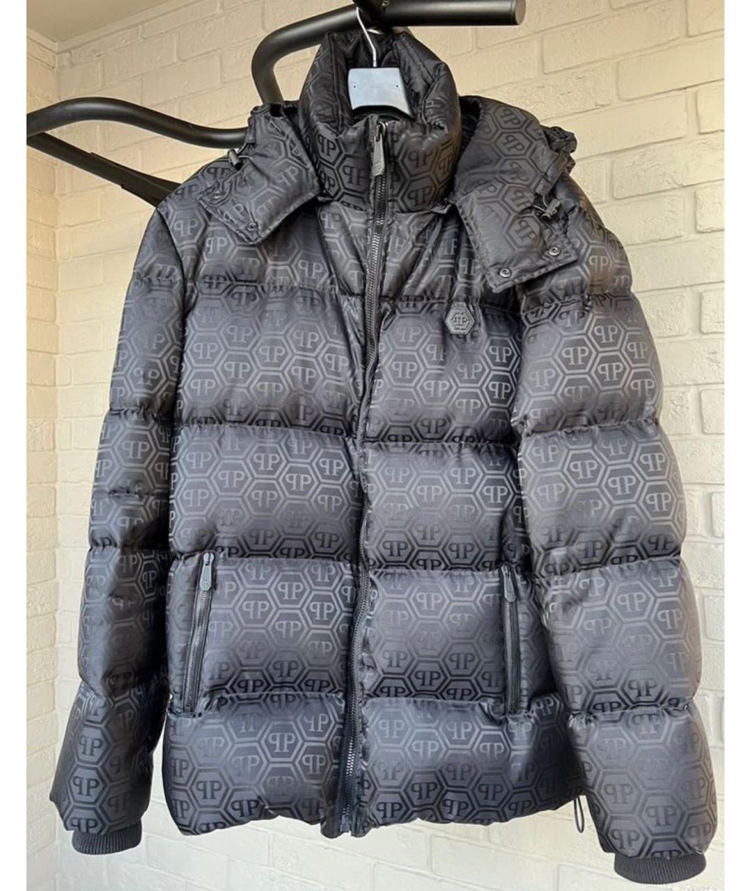 PHILIPP PLEIN Серый пуховик, фото 2