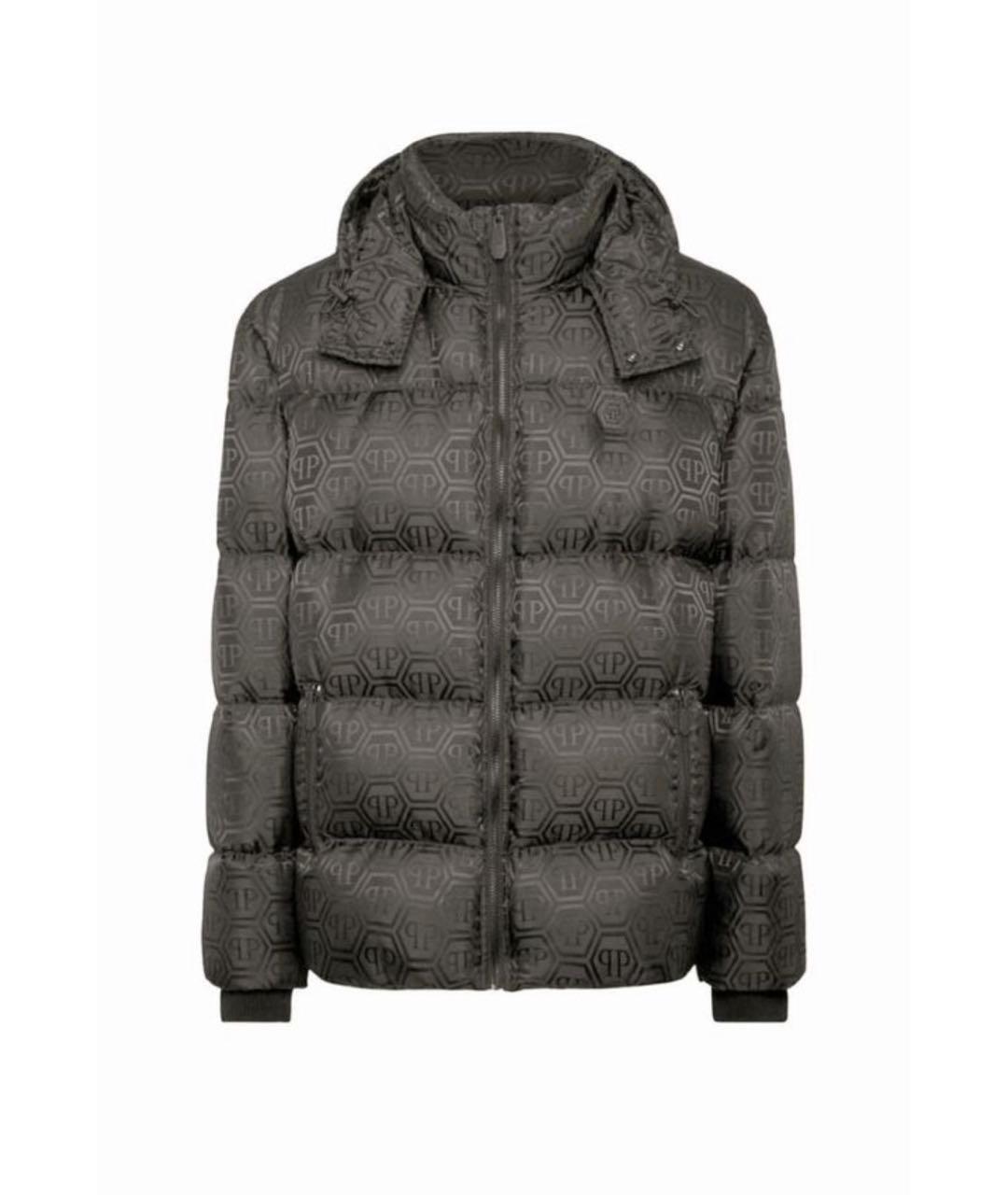 PHILIPP PLEIN Серый пуховик, фото 1