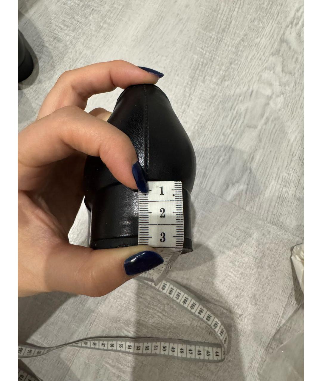 CHANEL Черные кожаные туфли, фото 7