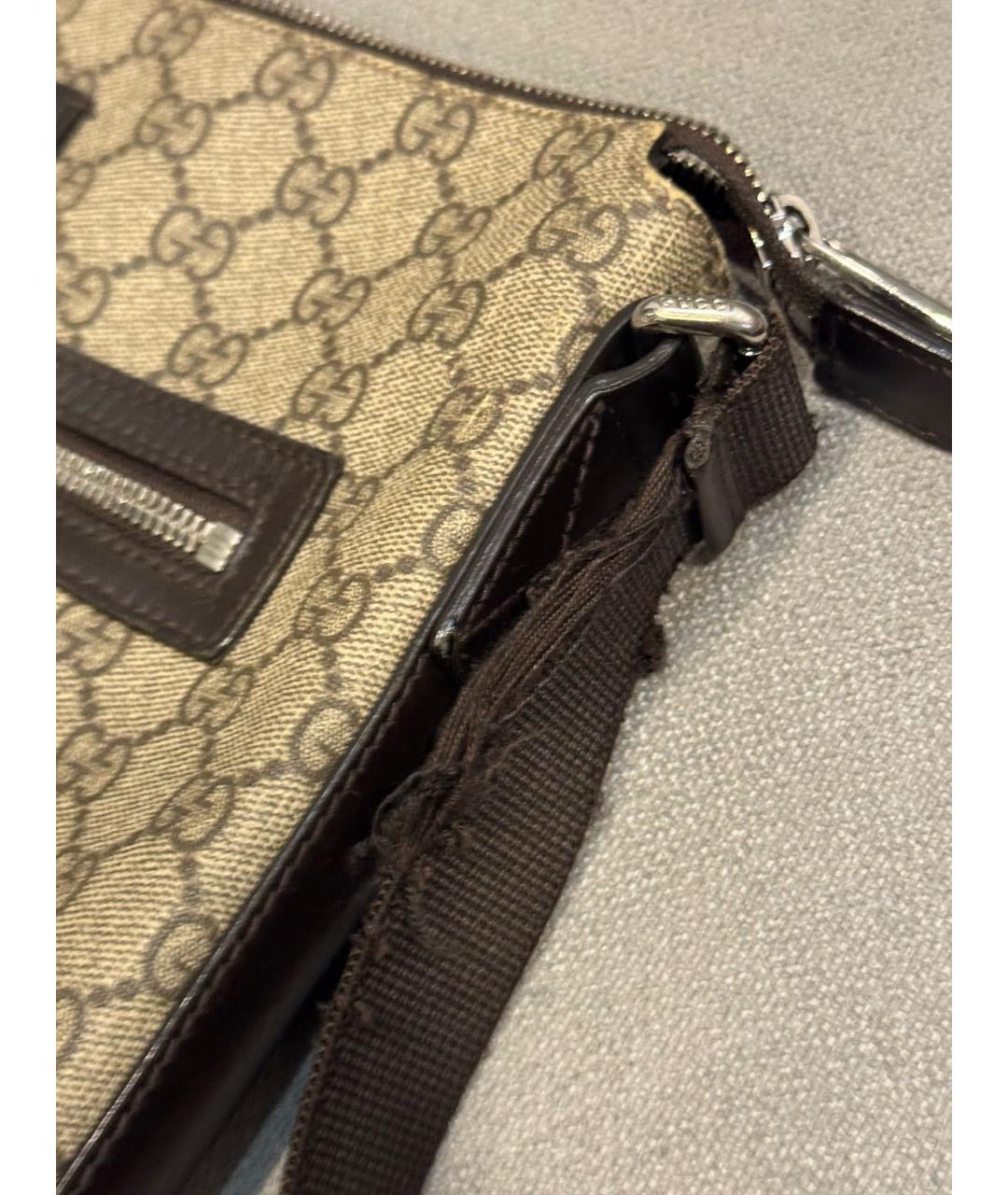 GUCCI Бежевая барсетка, фото 6