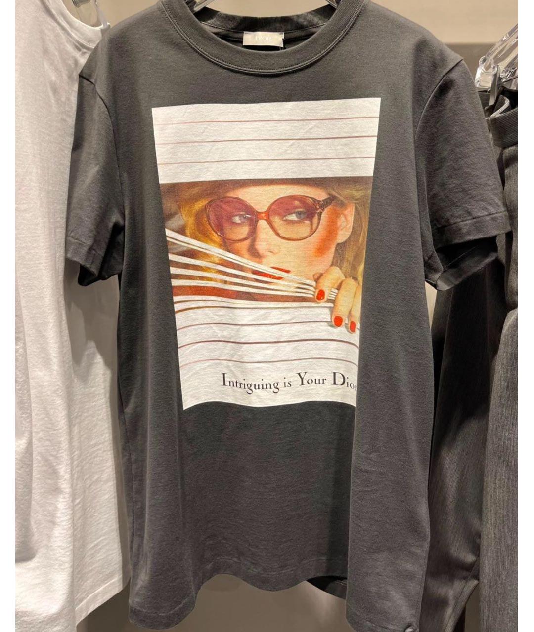 DIOR HOMME Черная хлопковая футболка, фото 2