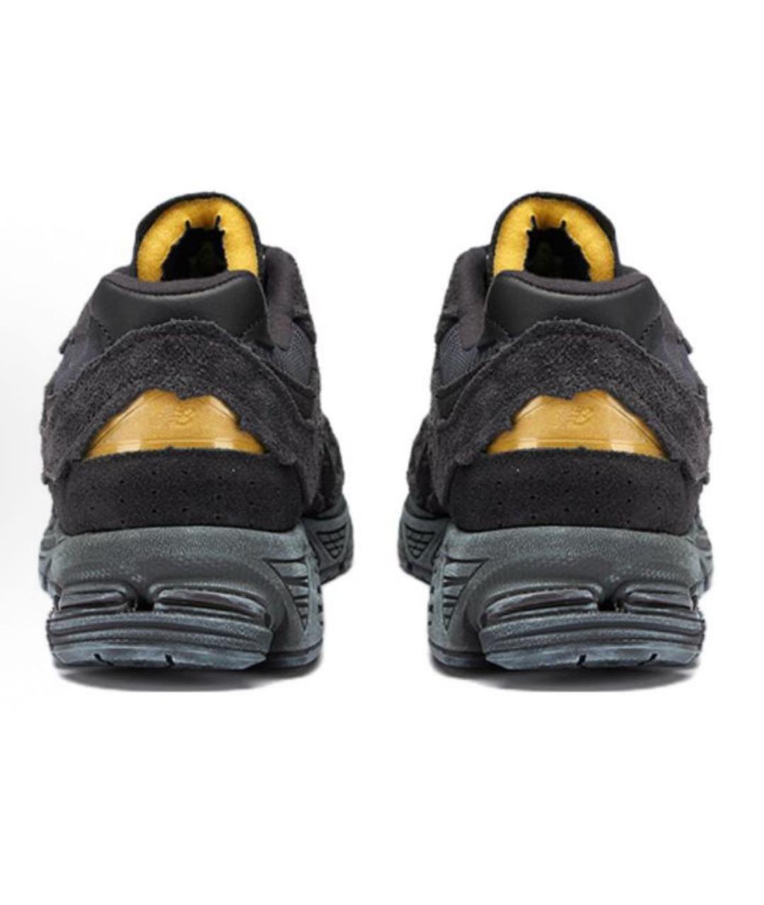 NEW BALANCE Антрацитовые замшевые низкие кроссовки / кеды, фото 5