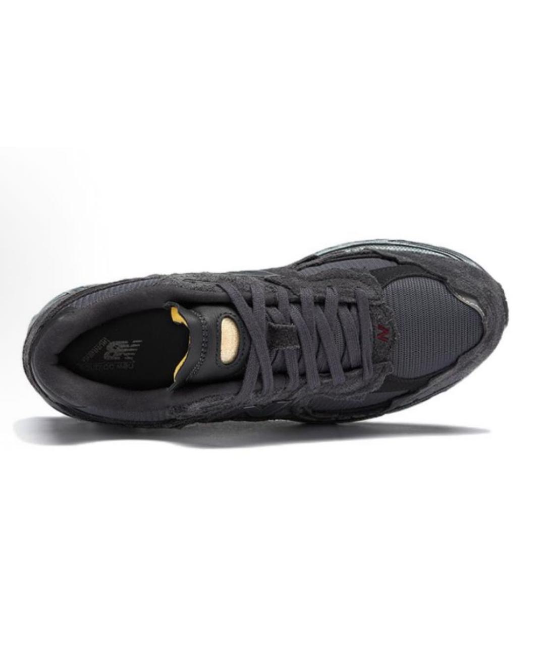 NEW BALANCE Антрацитовые замшевые низкие кроссовки / кеды, фото 4