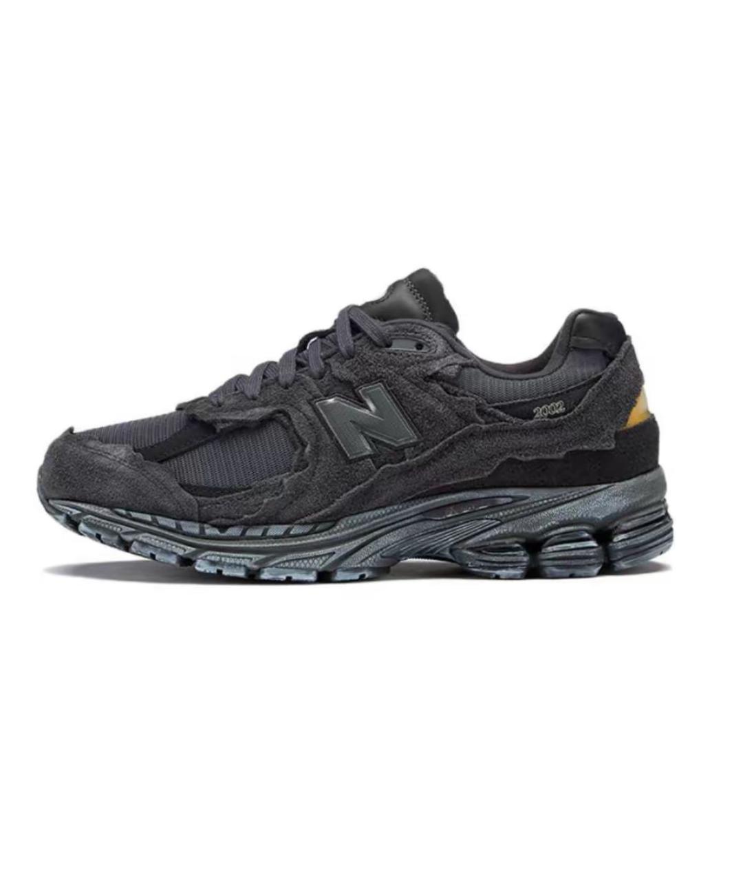 NEW BALANCE Антрацитовые замшевые низкие кроссовки / кеды, фото 2