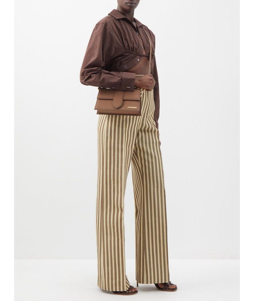 JACQUEMUS Коричневая сумка через плечо, фото 6