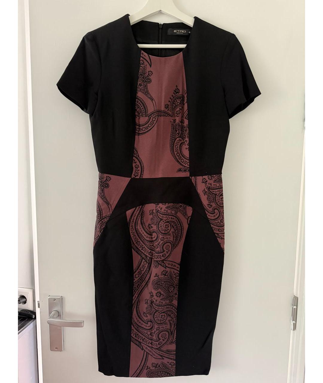 ETRO Мульти шерстяное повседневное платье, фото 5