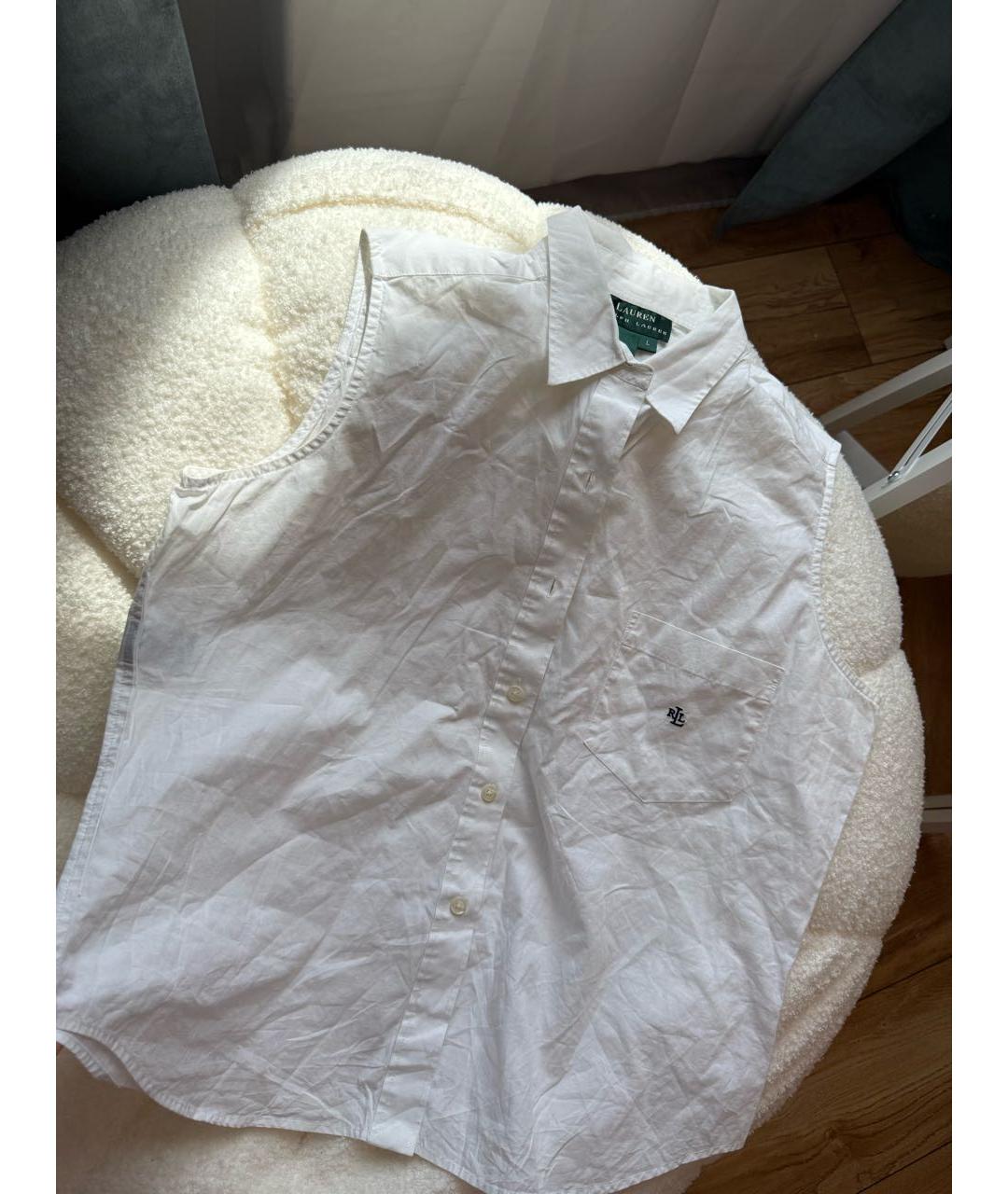 POLO RALPH LAUREN Белая хлопковая рубашка, фото 8