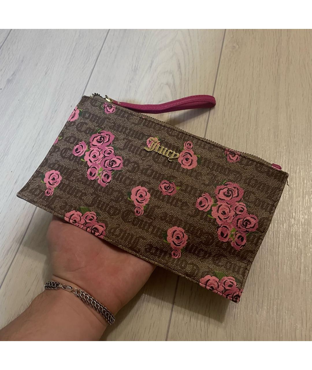 JUICY COUTURE Коричневый кошелек из искусственной кожи, фото 2