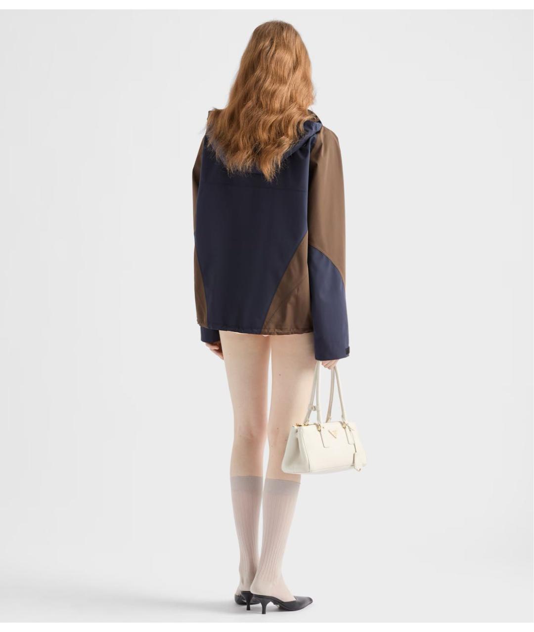 PRADA Синяя полиэстеровая куртка, фото 5
