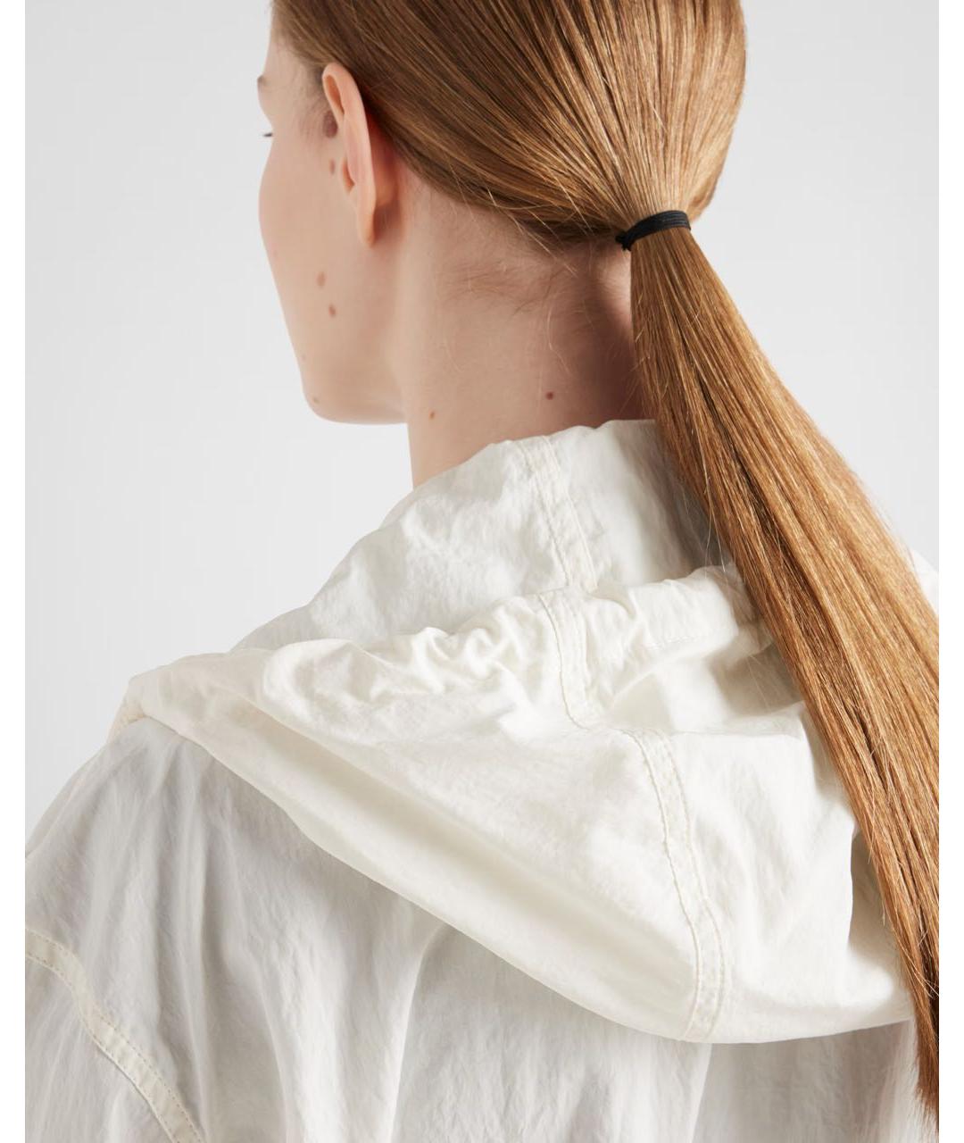 PRADA Белая хлопковая куртка, фото 6
