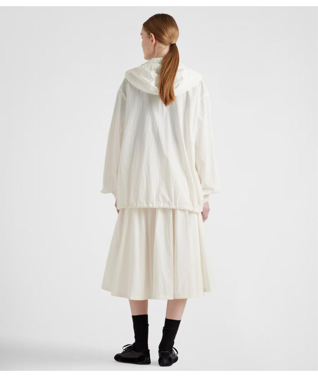 PRADA Белая хлопковая куртка, фото 5