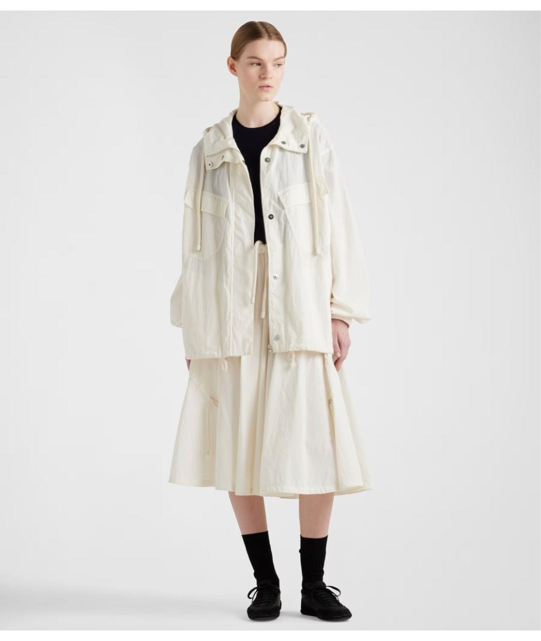 PRADA Белая хлопковая куртка, фото 2