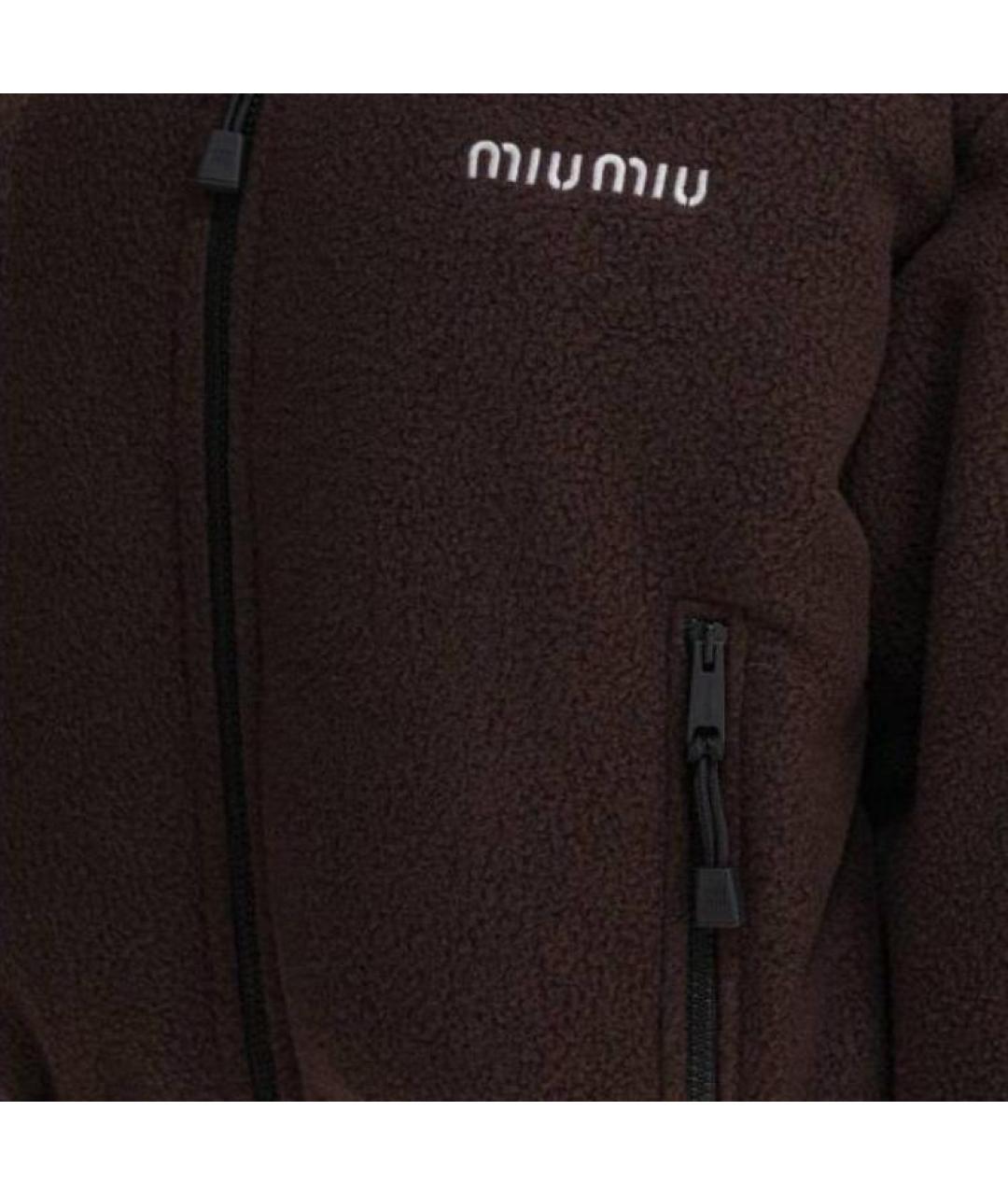 MIU MIU Коричневый пуховик, фото 3