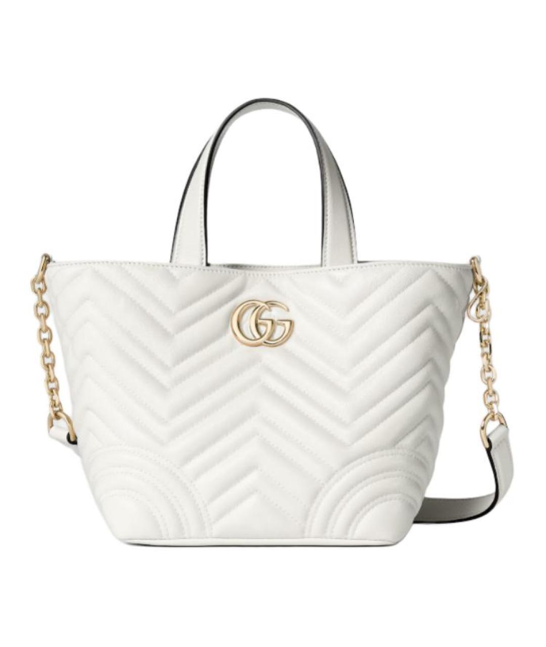 GUCCI Белая сумка с короткими ручками, фото 1