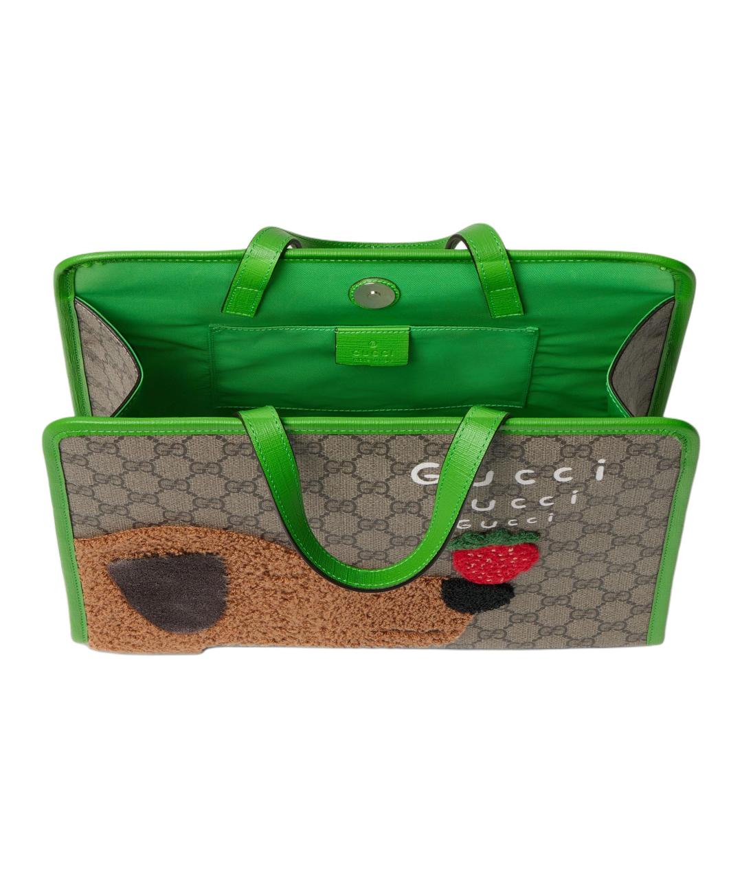 GUCCI Серая сумка с короткими ручками, фото 5