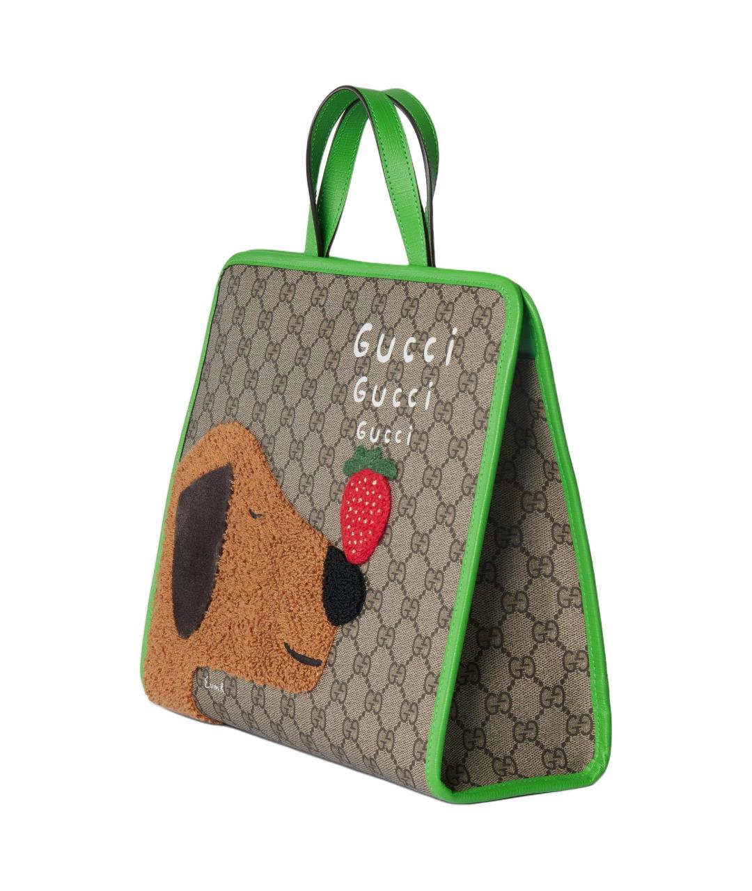 GUCCI Серая сумка с короткими ручками, фото 2