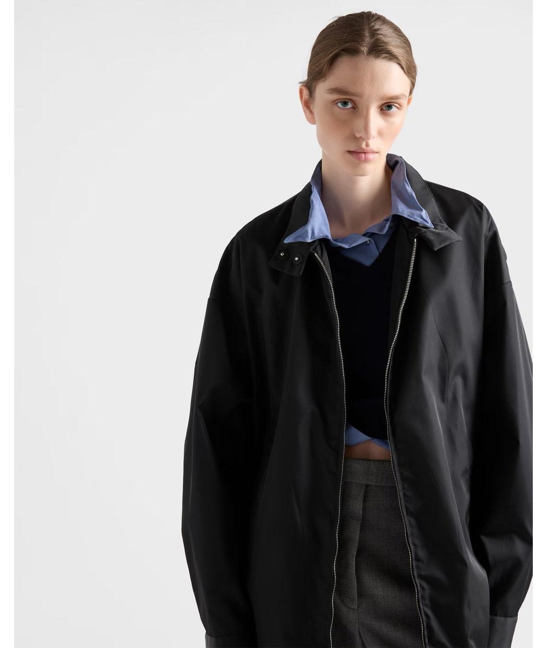 PRADA Черная полиамидовая куртка, фото 6