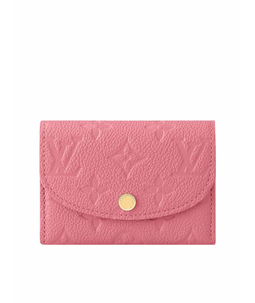 LOUIS VUITTON Розовый кожаный кошелек, фото 1
