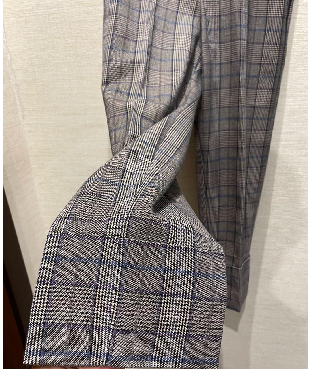 BRUNELLO CUCINELLI Коричневый шерстяной костюм с брюками, фото 6