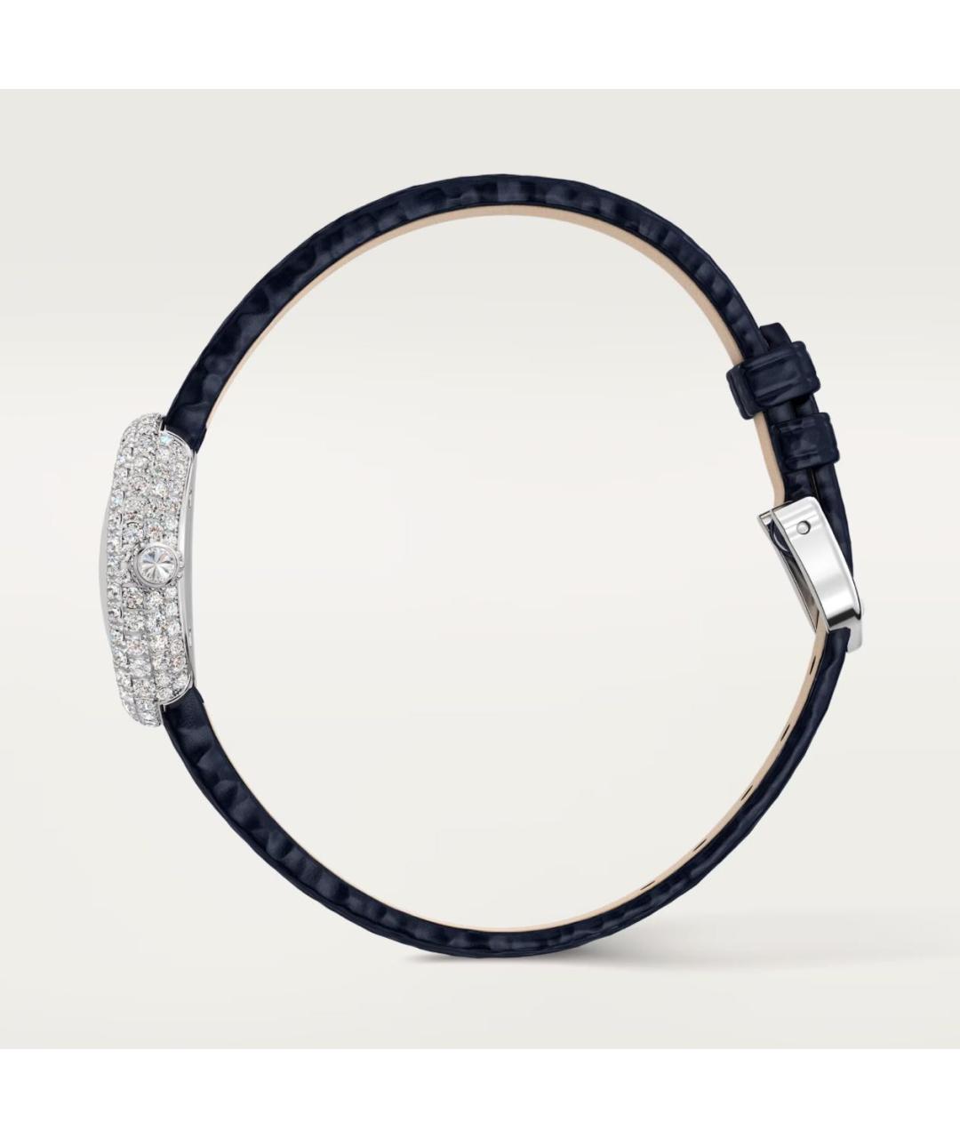 CARTIER Черные часы из белого золота, фото 3