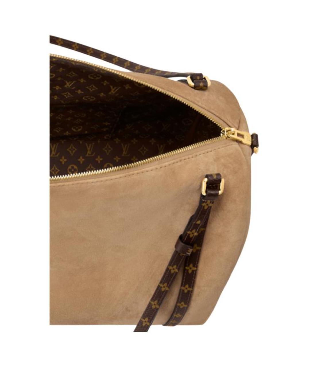 LOUIS VUITTON Бежевая сумка с короткими ручками, фото 6