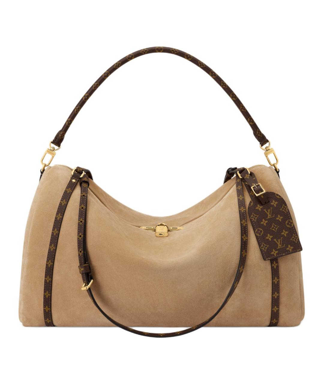 LOUIS VUITTON Бежевая сумка с короткими ручками, фото 1