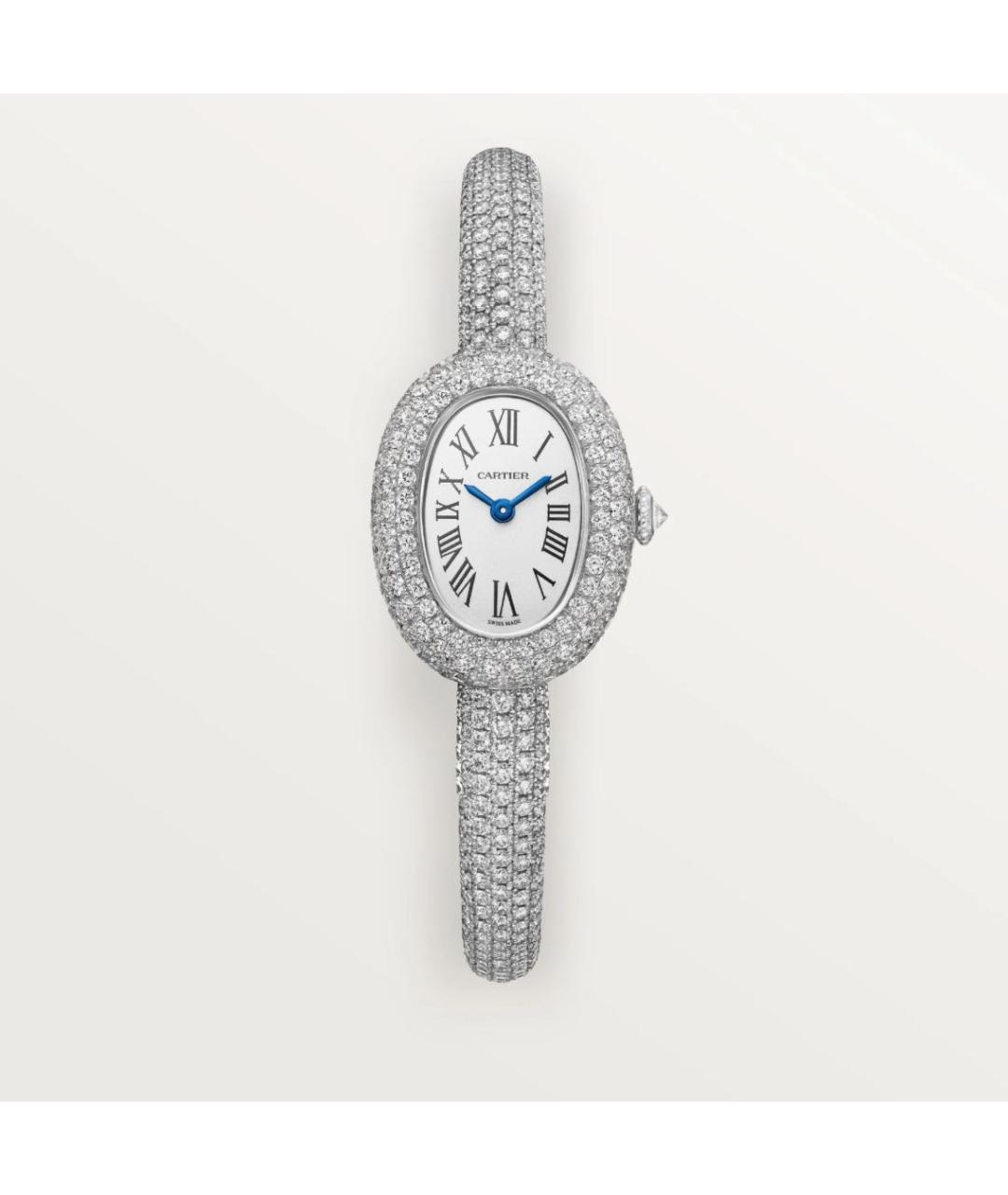 CARTIER Серебряные часы из белого золота, фото 4