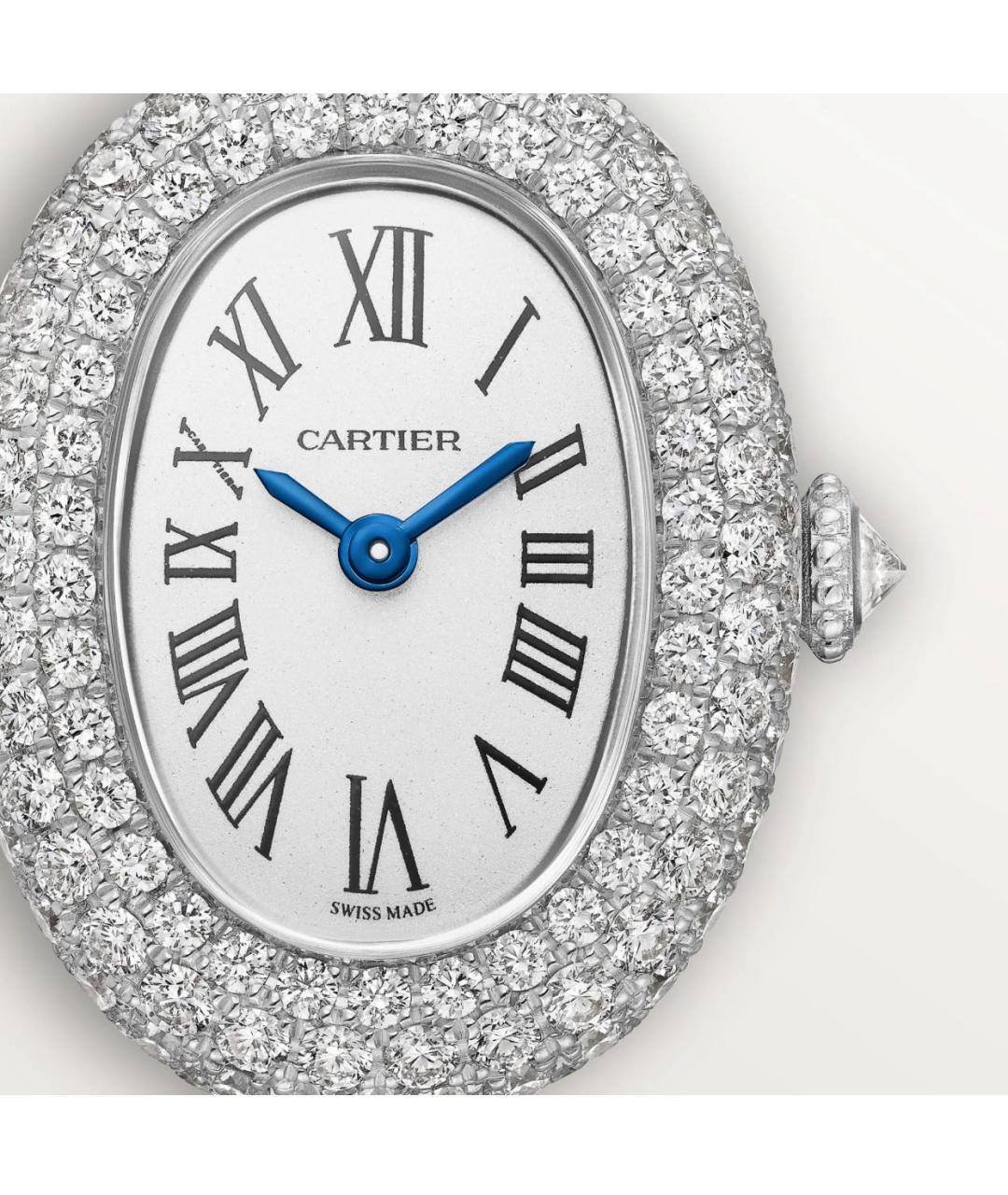 CARTIER Серебряные часы из белого золота, фото 2