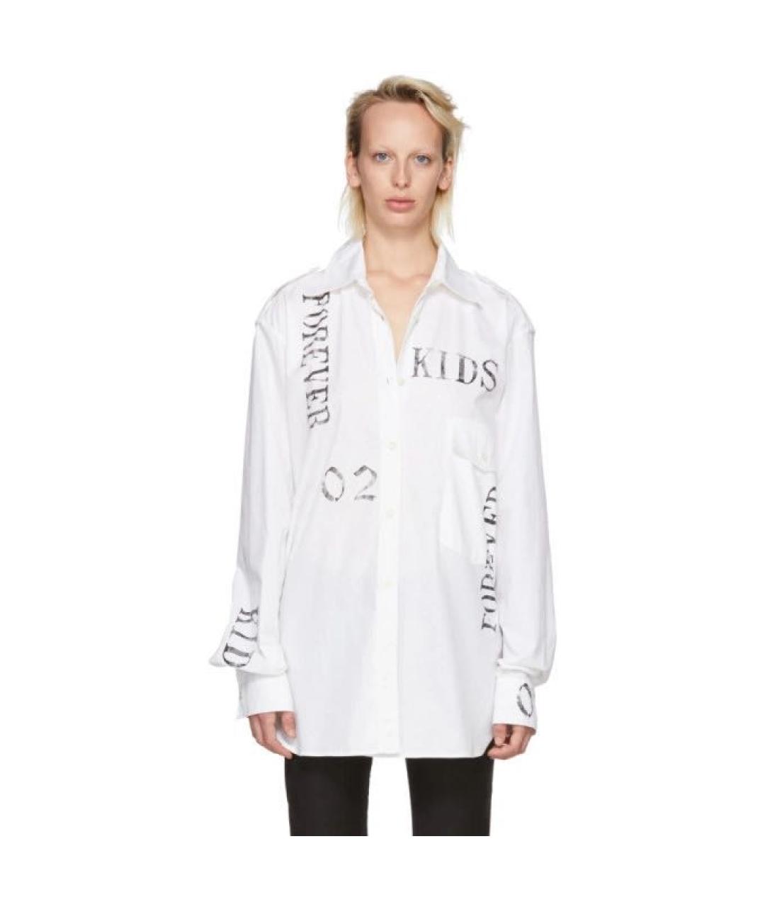 ANN DEMEULEMEESTER Белая хлопковая рубашка, фото 8