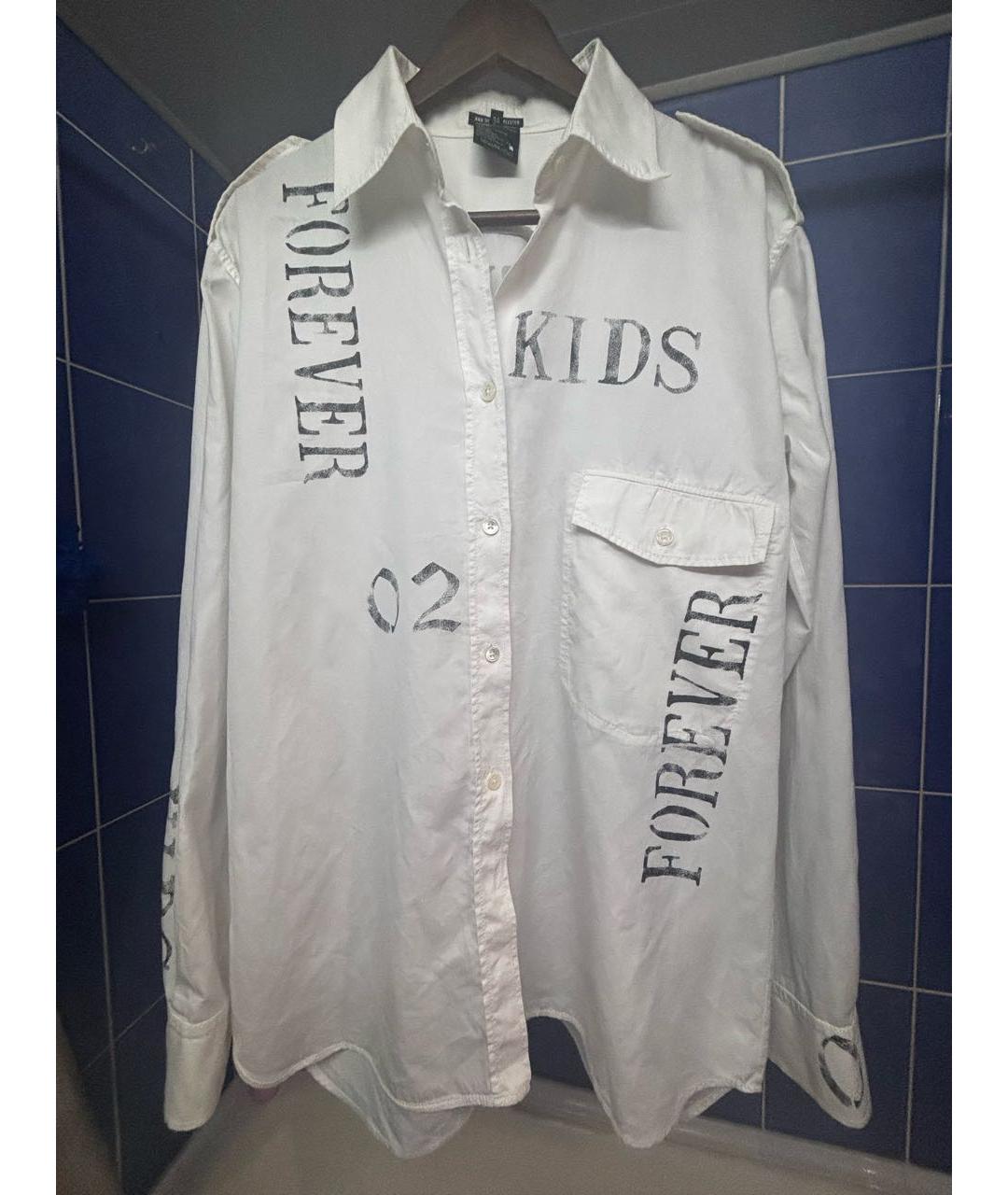 ANN DEMEULEMEESTER Белая хлопковая рубашка, фото 2