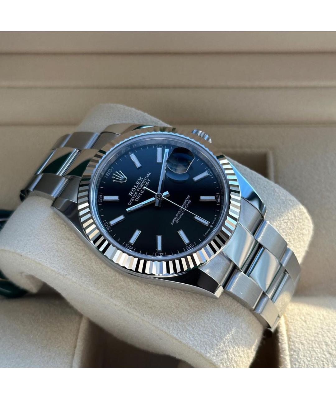 ROLEX Черные часы, фото 3