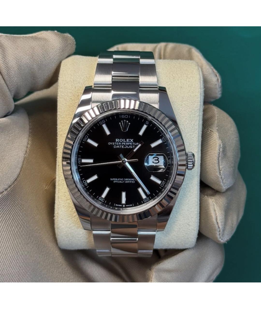 ROLEX Черные часы, фото 5
