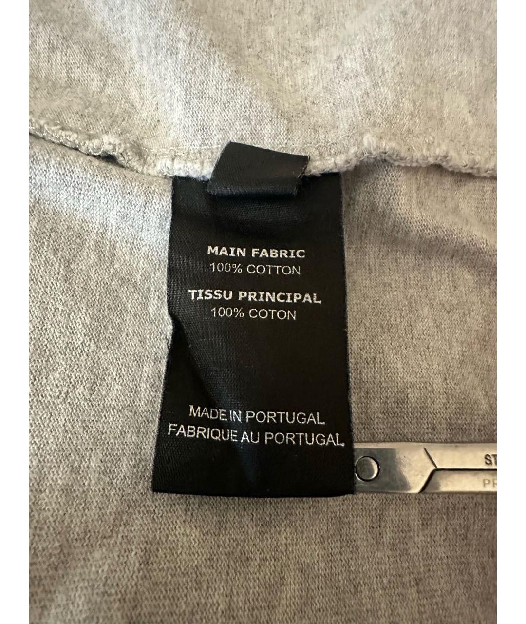 VETEMENTS Серая хлопковая футболка, фото 5