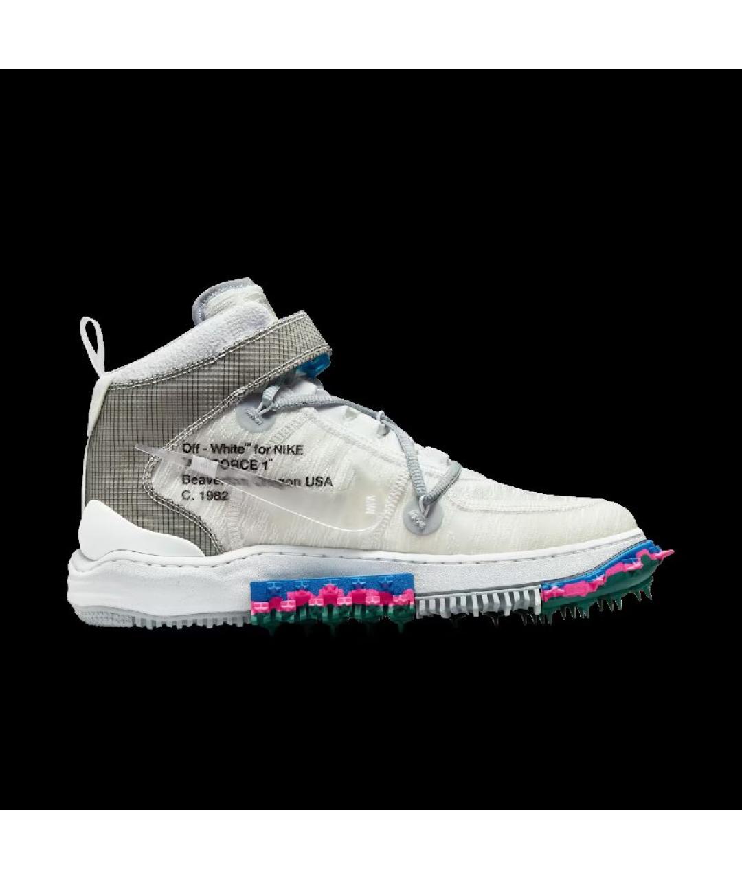 NIKE X OFF-WHITE Белые текстильные кроссовки, фото 8