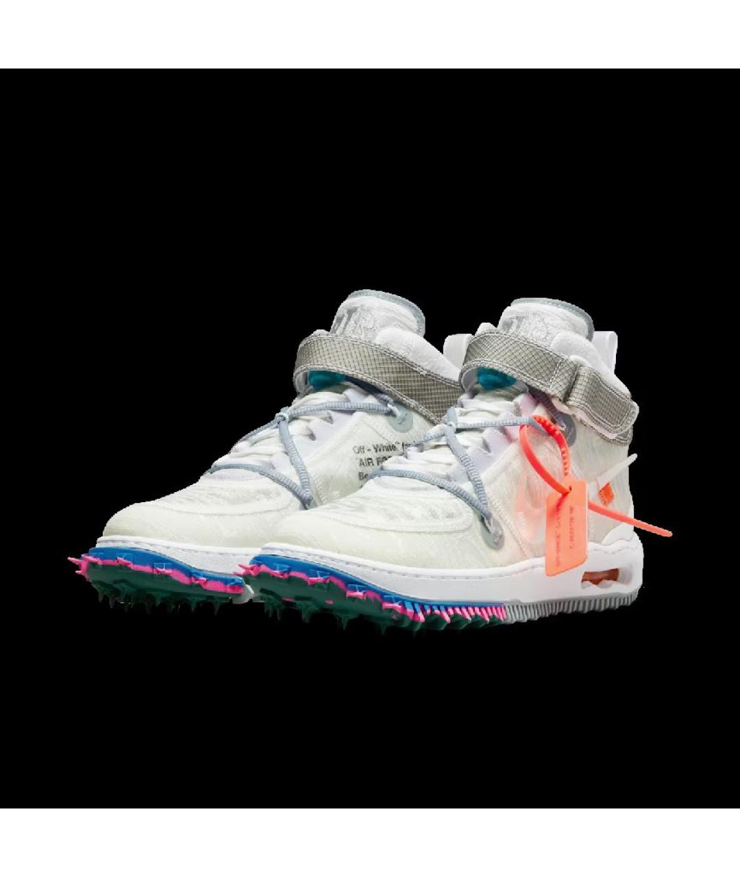 NIKE X OFF-WHITE Белые текстильные кроссовки, фото 2