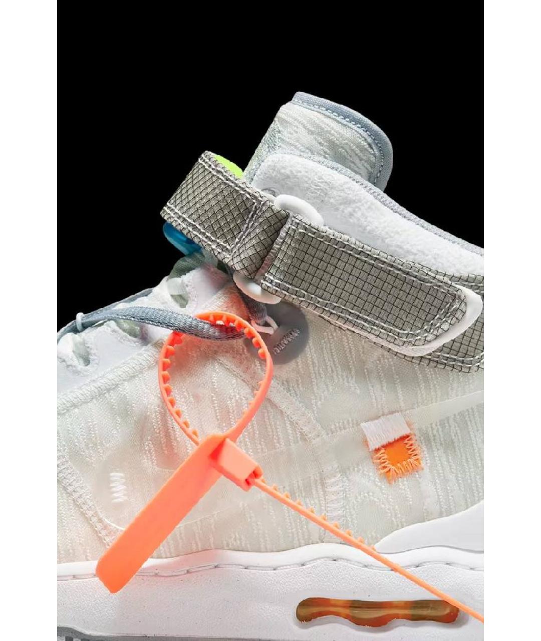 NIKE X OFF-WHITE Белые текстильные кроссовки, фото 6