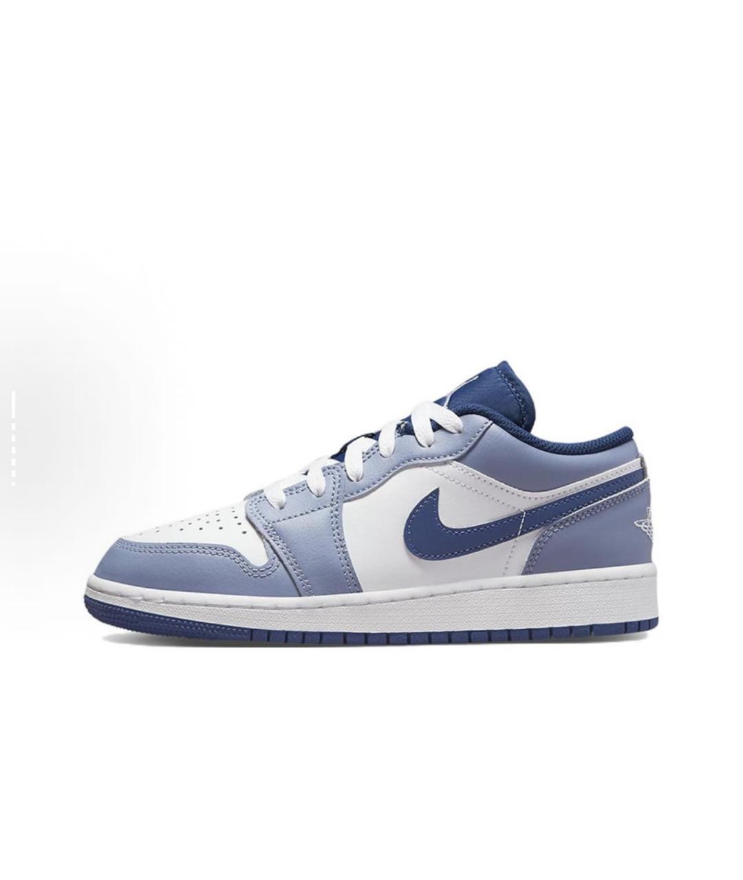 NIKE Синие кожаные кроссовки, фото 2
