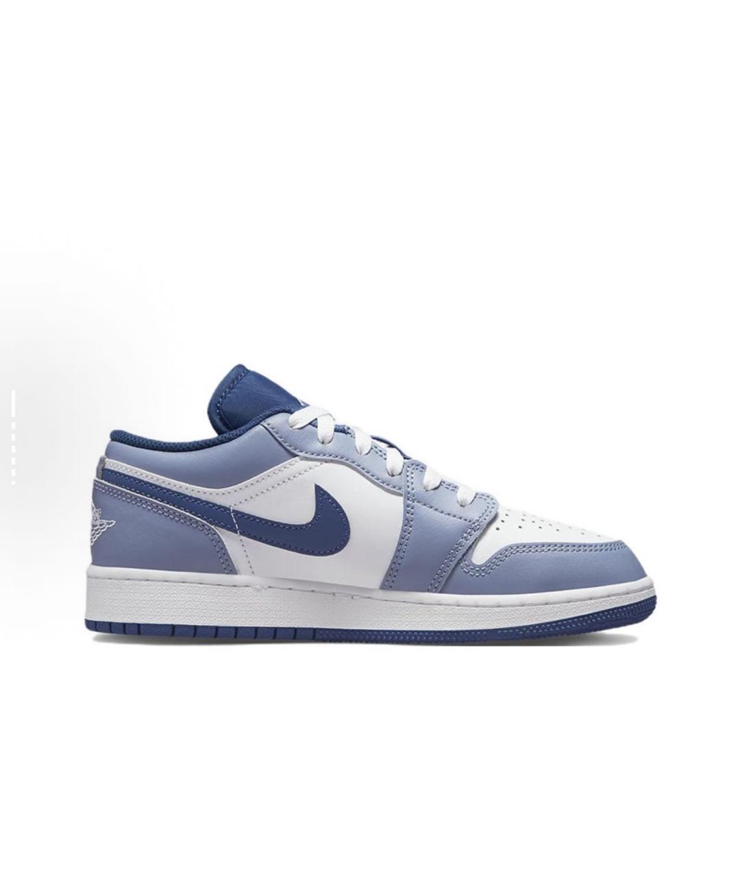 NIKE Синие кожаные кроссовки, фото 5