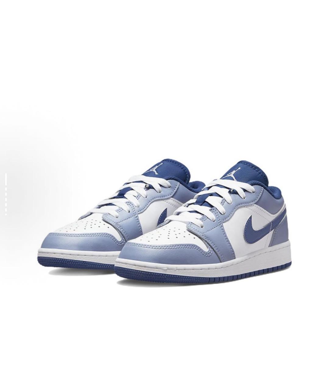 NIKE Синие кожаные кроссовки, фото 3