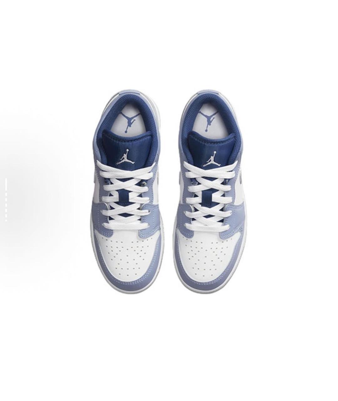 NIKE Синие кожаные кроссовки, фото 4